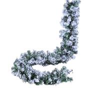 Ghirlanda Natalizia Innevata Tralcio Folto Neve Decoro Camino Scala 270cm