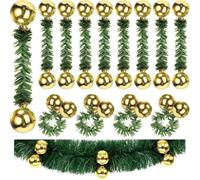 Ghirlanda Natalizia La Ghirlanda Di Natale Lega Le Palle Decorative | Gancio for ghirlanda con elementi di fissaggio for struttura girevole(Gold 25pcs)