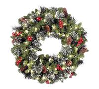 Ghirlanda Natalizia Natalizia per Porta Christmas Wreath Artificiale Ghirlanda di Rattan con Bacca Porta Natal Natale Per Camino Natale Festone Natalizio