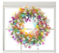 Ghirlanda natalizia per esterni, 40 cm, ghirlanda di benvenuto con luce, da appendere, per finestra, casa, interni, esterni, cucina, feste, matrimoni, fattoria, caminetto, soggiorno