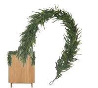 Ghirlanda natalizia per esterni, in treccia artificiale, decorazione per albero di Natale, decorazione per l'inverno, il , il tavolo, la porta, , per interni ed esterni