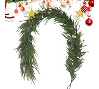 Ghirlanda natalizia per esterni | Ornamento artificiale per - Decorazione riutilizzabile inverno Natale per interni tavolo porta finestra cucina