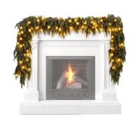 Ghirlanda Natalizia per | Fogliame Artificiale Di Pino - Ghirlande Natalizie Finto Verde 180 Cm - Per Interni Mensola Albero Soggiorno Camera Da Finestra Portico Giardino