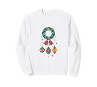 Ghirlanda Natalizia retrò con Campane Festive Felpa