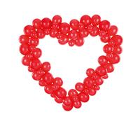 Ghirlanda palloncino con cornice a cuore, rosso, 160 cm