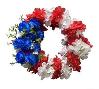 Ghirlanda patriottica per porta d'ingresso per celebrare i 250 anni di identità, resistente alle intemperie, tessuto misto (3)