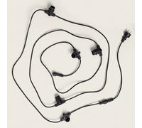 Ghirlanda per Esterni con 5 Portalampade B22 5m Nero IP44