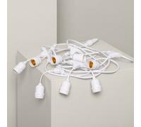 Ghirlanda per Esterni con 8 Portalampade E27 5.5m Bianco IP65