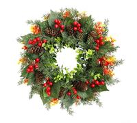 Ghirlanda per festiva 40cm per facile da Appendere Loop Ghirlanda | Plastica per premium , riutilizzabile anni, , resiste agli elementi, manutenzione zero