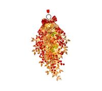 Ghirlanda per il capodanno cinese 2026 con luci a LED, decorazione per porta del