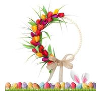 Ghirlanda per porta d'ingresso, 35 cm, estetica moderna con, ghirlande per porta d'ingresso per tutte le stagioni, per soggiorno, camera da, ingresso, giardino, cortile, fattoria