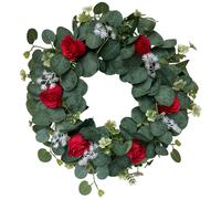 Ghirlanda Per Porta D'ingresso Ghirlande Fuoriporta Corona Di Rosa Artificiale