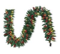 Ghirlanda Pigna Bacche Vite Decorativa Natalizia con Luci LED da Appendere Inter