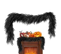 Ghirlanda Pino Artificiale Nero 5,9Piedi,Decorazione Vite Halloween