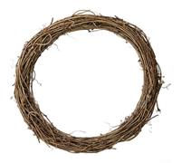 Ghirlanda rustica a forma di vite naturale, per decorazioni fai da te per le vacanze e da appendere alla parete, realizzata a mano, con anello di vite Smilax Glabra per la decorazione stagionale della