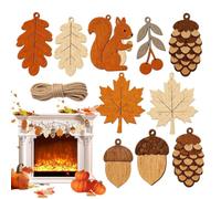 Ghirlanda rustica in legno per il Ringraziamento, decorazione da parete | Ghirlanda festiva per casa, appartamento, camino, finestra, corridoio, porta per casa, corridoio, appartamento