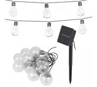 Ghirlanda solare da giardino tracer 50 led 10 lampadine