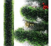 Ghirlanda spessa per albero di Natale verde 6m