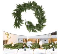 Ghirlanda verde flessibile 190 cm per creativi per composizioni natalizie