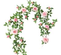 Ghirlanda Vite Rosa Artificiale Elegante e Realistica per Matrimoni Celebrazioni