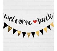 Ghirlanda Welcome Back Banner Welcome Home, Striscione Bentornato a Casa, Welcome Home Bandiera Decorazione, Benvenuto a Casa per Famiglia Casa Feste Cerimonie/Decorazione per Feste di Inaugurazione