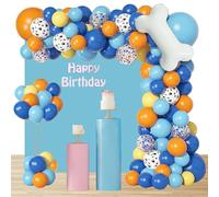 Ghirlande Arco di Palloncini per Blue Dog 138 Pezzi Palloncini in Lattice Palloncini in Foil Decorazioni per Feste Accessori per Feste sul Tema del Dog
