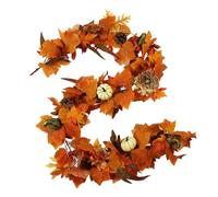 Ghirlande artificiali durevoli per finestre e porte del Ringraziamento, struttura in seta, design resistente alla luce, decorazione per finestre del Ringraziamento, artificiale