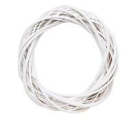 Ghirlande bianche di rattan, 10 cm Anello di vite di natalizio telaio di ghirlanda naturale per decorazioni per porte anteriori artigianali fai -da -te decorazioni primaverili per decorazioni per le