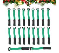 Ghirlande - Chiusure riutilizzabili verdi intrecciate, strumento di decorazione per le vacanze, supporti flessibili per rilegatura con estremità tagliate, ghirlanda per albero per ringhiere per scale