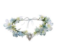 Ghirlande con ciondolo sulla fronte corone fascia per capelli per danza fiore fascia per il giardino matrimonio vestire ghirlande fiore copricapo