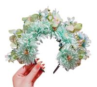Ghirlande da sposa con fiori per matrimonio, corona a doppio lato, accessorio per capelli per ragazze