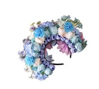 Ghirlande da sposa floreali fascia floreale corona spiaggia fascia per capelli ragazze accessorio per capelli donna testa cerchio puntelli