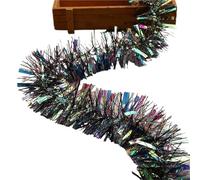 Ghirlande di lamé, Ghirlanda di orpelli 3 pezzi 2 m multicolore 5-9 cm nastro decorativo for albero(Mint Green,7cm)