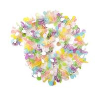 Ghirlande di lamé, Ghirlanda di orpelli a strisce pasquali 3 pezzi Multicolor 200x9 cm