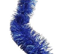 Ghirlande di lamé, Ghirlanda Di Orpelli In Lamina Confezione Da 3 Multicolor 2 M X 9 Cm for La Decorazione(Blue)