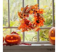 Ghirlande Fuoriporta Decorazioni Thanksgiving Corona Autunnale Fogliare