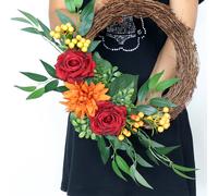 Ghirlande Fuoriporta Ghirlanda Per Corona Di Rosa Artificiale Finestre