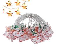 Ghirlande luminose di Natale da esterno, luci di Natale, luci di fata di pupazzo di neve, ghirlanda luminosa a LED impermeabile, pupazzo di neve, fatata, per interni ed esterni,