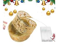 Ghirlande luminose per albero di Natale | ghirlande luminose in nastro da 200 cm | 20 LED decorazioni natalizie esterne,per uso interno ed esterno albero caminetto scala festa festa