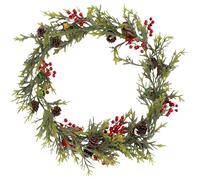 Ghirlande natalizie realistiche, pino artificiale resistente alle intemperie, flessibile e pressante, decorazione per interni ed esterni, 180 cm, verde, 1 pezzo