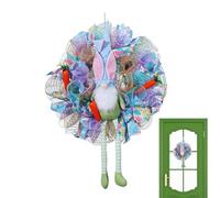 Ghirlande pasquali per porta d'ingresso,ghirlanda di coniglietto per porta | Ghirlande di conigli per la porta d'ingresso,Decorazioni pasquali riutilizzabili Ghirlanda di coniglietti per decorazioni p