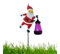 Ghirlande solari Natale - Illuminazione esterna a LED, Accessorio da giardino Terrazza Paesaggio | Decorazione Luminosa Babbo Natale, Dispositivo Festivo, Apparecchio Ambiente Feste, Oggetto