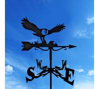 Ghisa Banderuola Tetto Meteo Vane con Animale Silhouette Ornamento