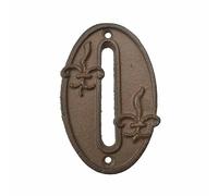 Ghisa - Insegna/Placca - Tradizionale - Casa Numero - Zero (0)