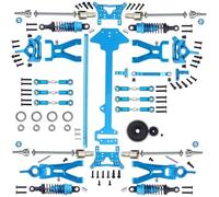 GHJ567RE 1 Set Completo di Kit di Parti di aggiornamento for wltoys A959 A969 A959-B A969-B A979-B K929-B 1/18 RC Car Replacement Accessories(Blue)