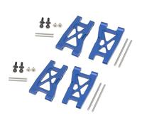 GHJ567RE 4 Pezzi Set di Bracci di Sospensione Anteriori e Posteriori in Metallo for traxxas for latrax for Teton 1/18 RC Car Upgrade Parts(Blue)