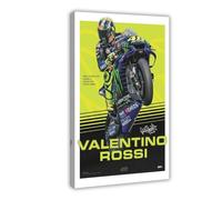 GHJIG Poster da parete su tela, motivo: pilota Valentino Rossi (23), decorazione artistica da parete per soggiorno e camera da letto, 40 x 60 cm