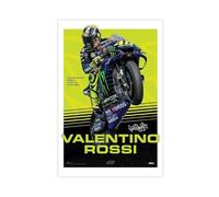 GHJIG Poster da parete su tela, motivo: pilota Valentino Rossi (23), decorazione artistica da parete per soggiorno e camera da letto, 60 x 90 cm