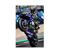 GHJIG Poster da parete su tela, motivo: pilota Valentino Rossi (4), decorazione artistica da parete per soggiorno e camera da letto, 60 x 90 cm