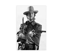 GHJIG Poster su tela dell'attore Clint Eastwood, senza cornice, 50 x 75 cm
